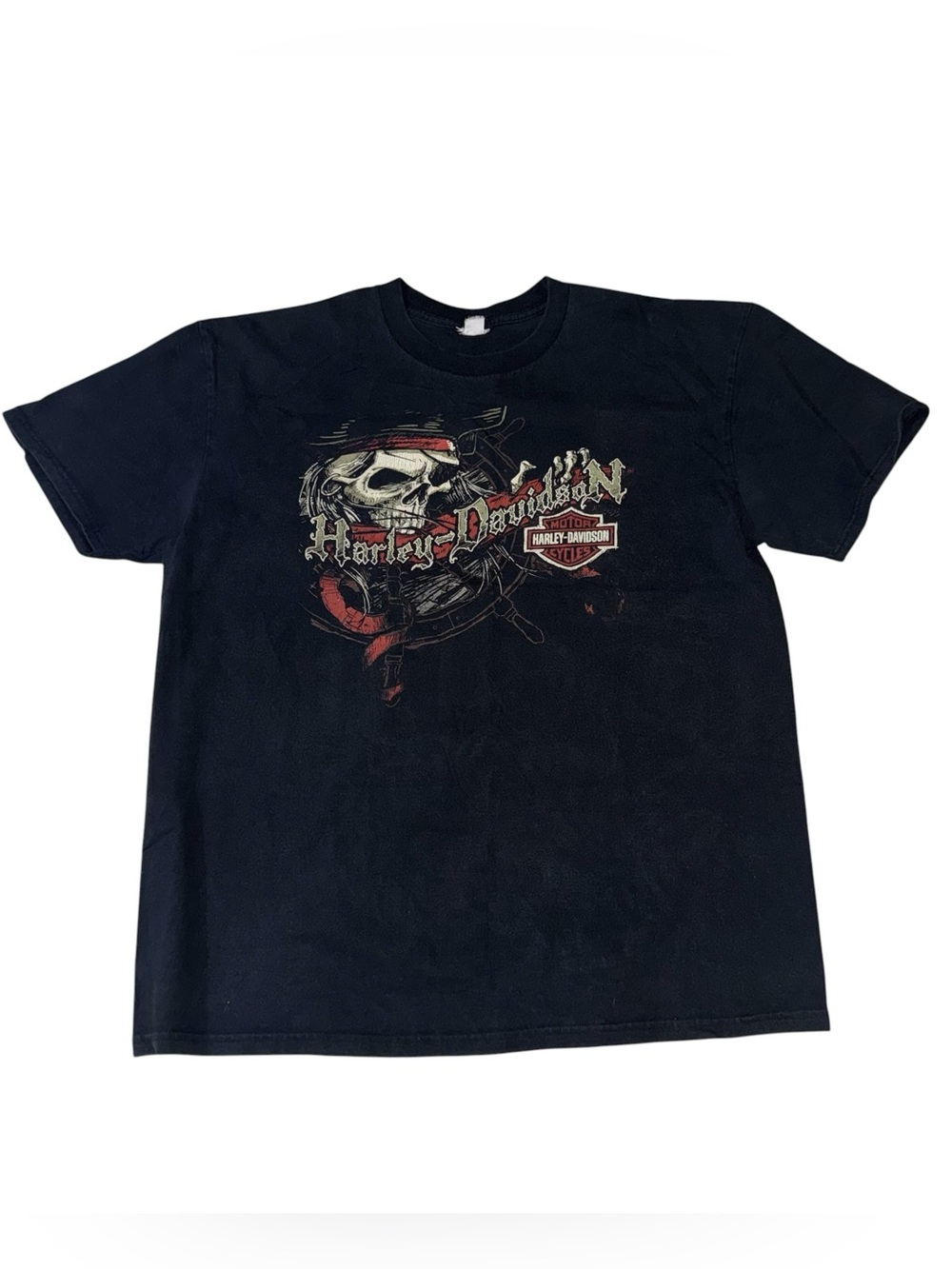 Harley Davidson Men's M Medium Vintage Crewneck T-Shirt Skull Print El Paso TX